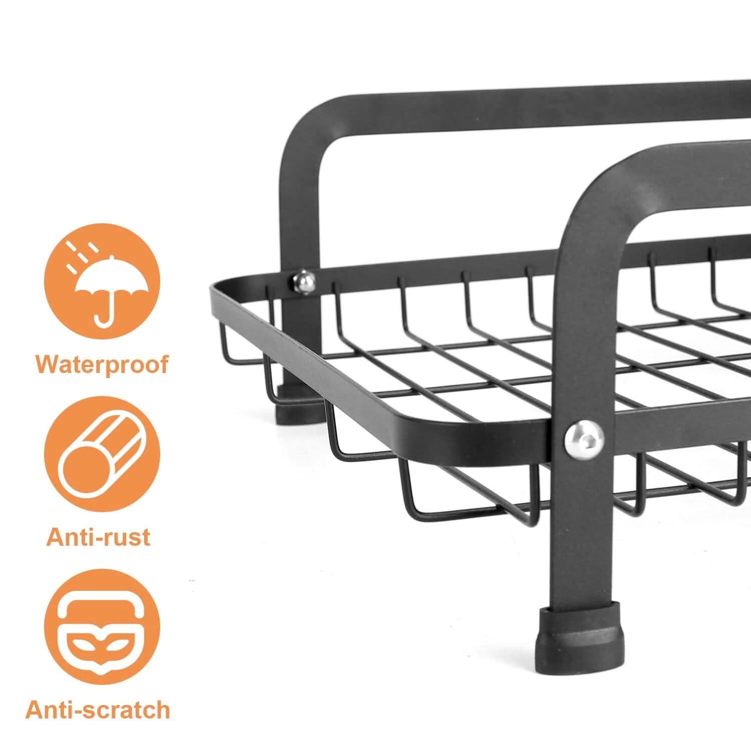 2-Tier Dish Drying Rack for Kitchen Counter Organization