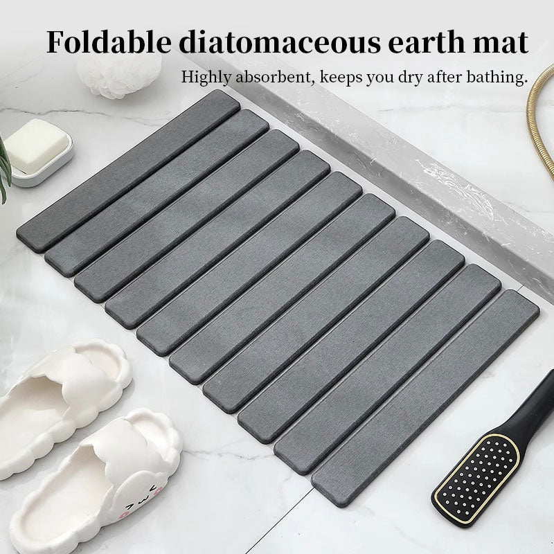 Quick-Dry Diatomite Bath Mat Non-Slip Bathroom Rug 40x60cm