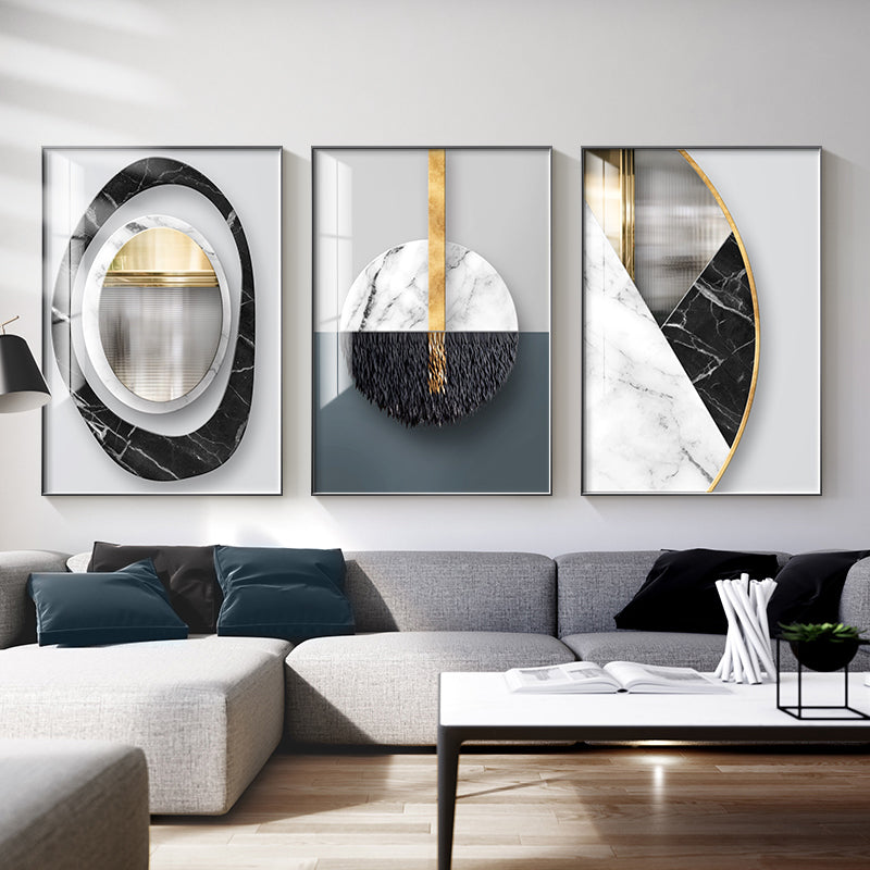 Abstract Geometric Canvas Wall Poster for Modern Home Decor