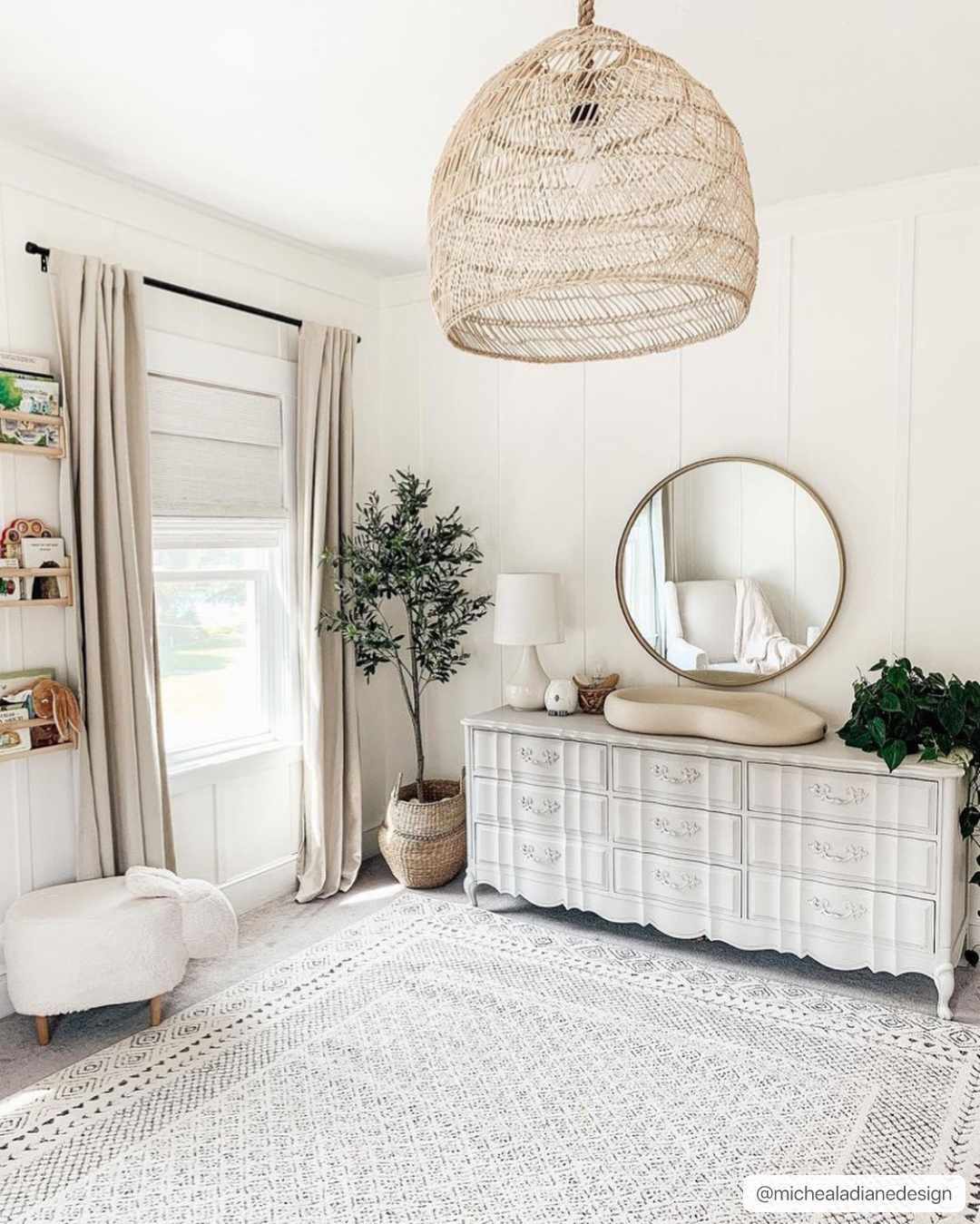 Burdette Soft Neutral Area Rug for Modern Homes