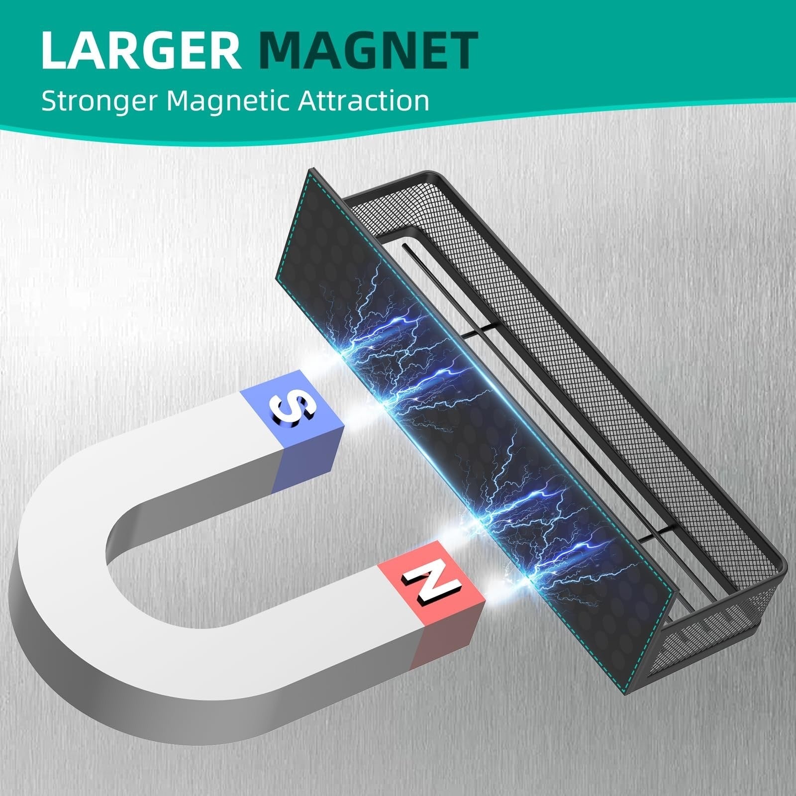 Magnetic Fridge Shelf Organizer for Spices and Storage