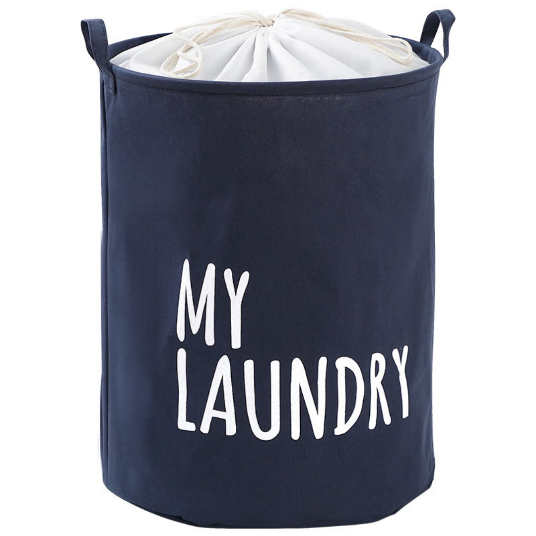 Large Capacity Waterproof Fabric Laundry Storage Bag Basket