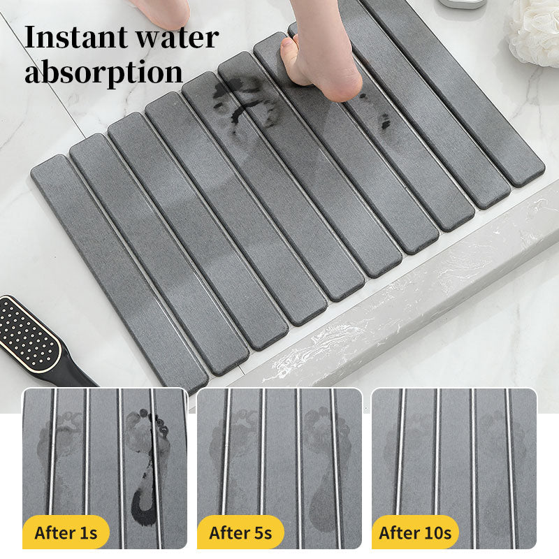 Quick-Dry Diatomite Bath Mat Non-Slip Bathroom Rug 40x60cm
