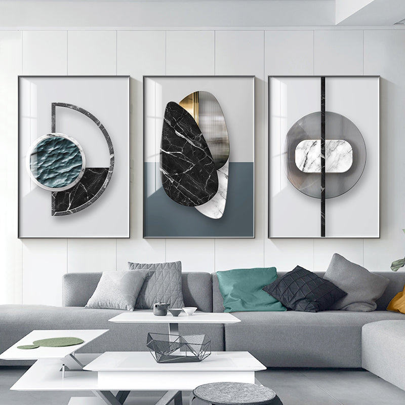 Abstract Geometric Canvas Wall Poster for Modern Home Decor