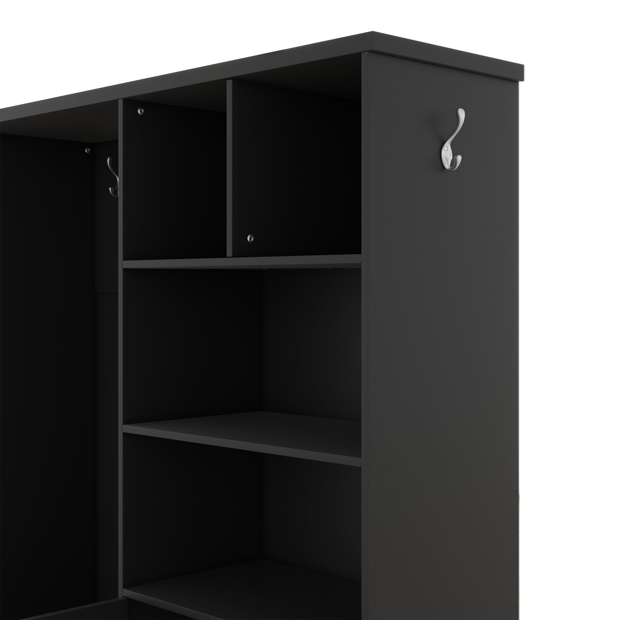 Modern Hall Tree Shoe Cabinet with Bench Storage