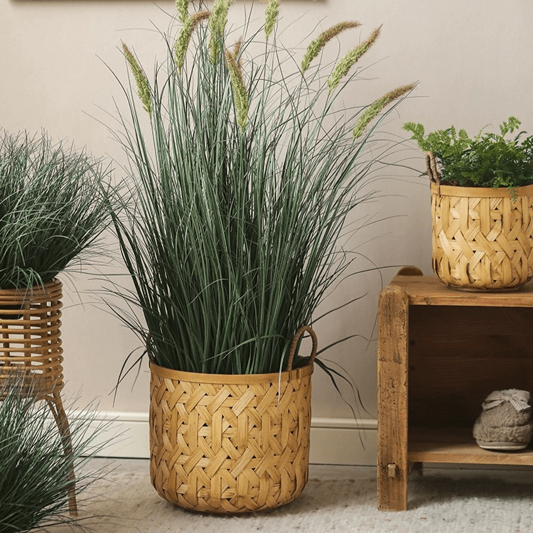 Bamboo Woven Storage Basket for Natural Home Organization