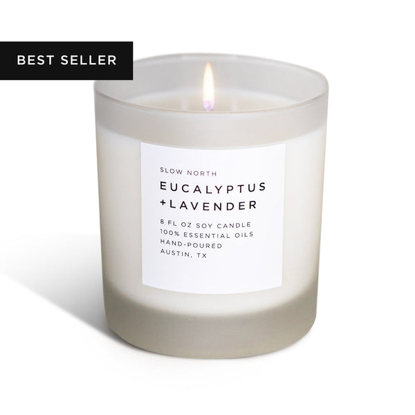 Eucalyptus Lavender Signature Soy Candle for Relaxation
