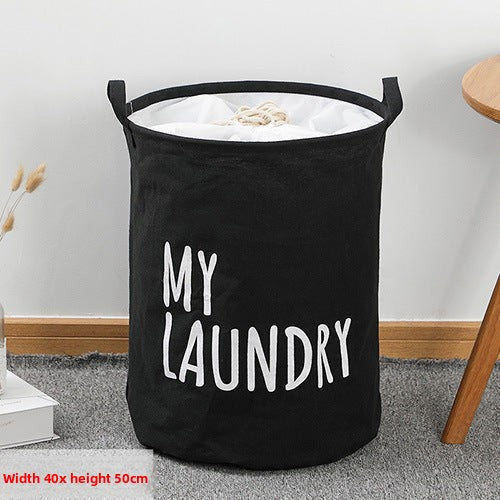 Large Capacity Waterproof Fabric Laundry Storage Bag Basket