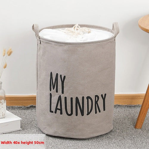 Large Capacity Waterproof Fabric Laundry Storage Bag Basket