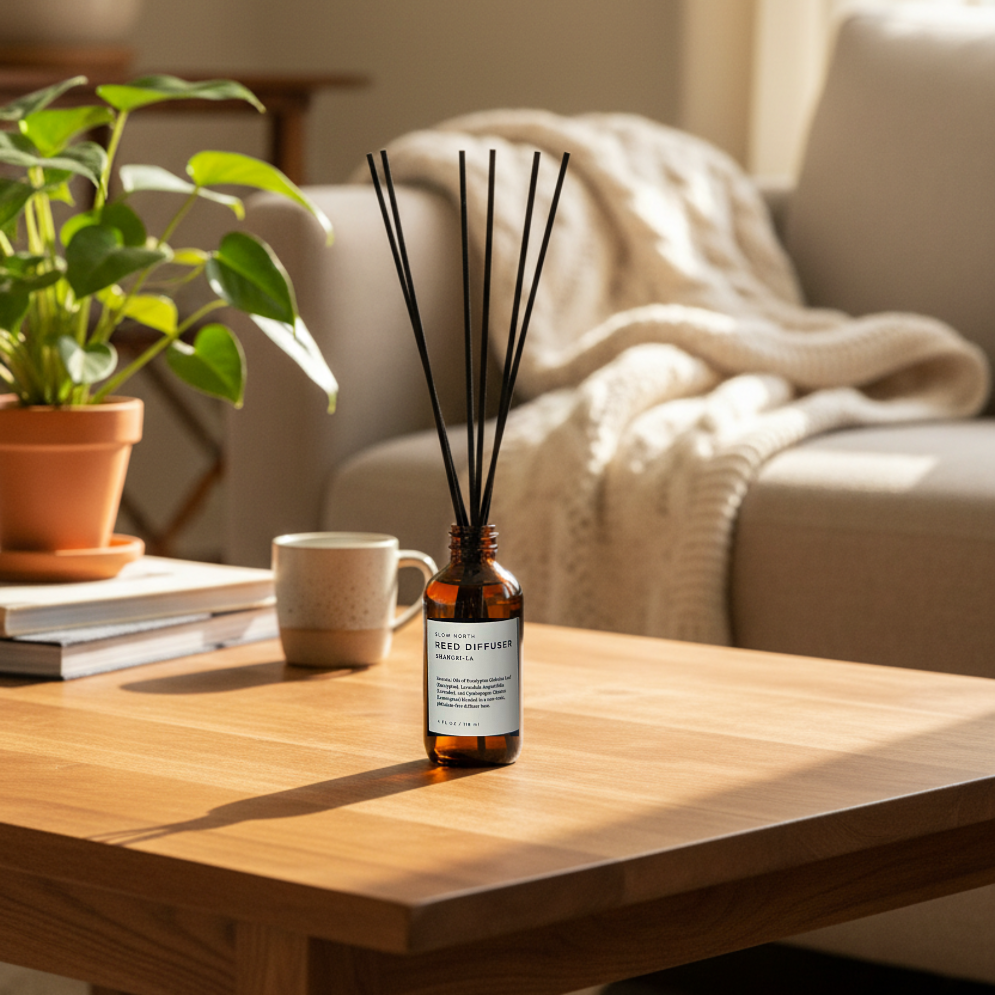 Shangri-La Eucalyptus Lavender Lemongrass Reed Diffuser