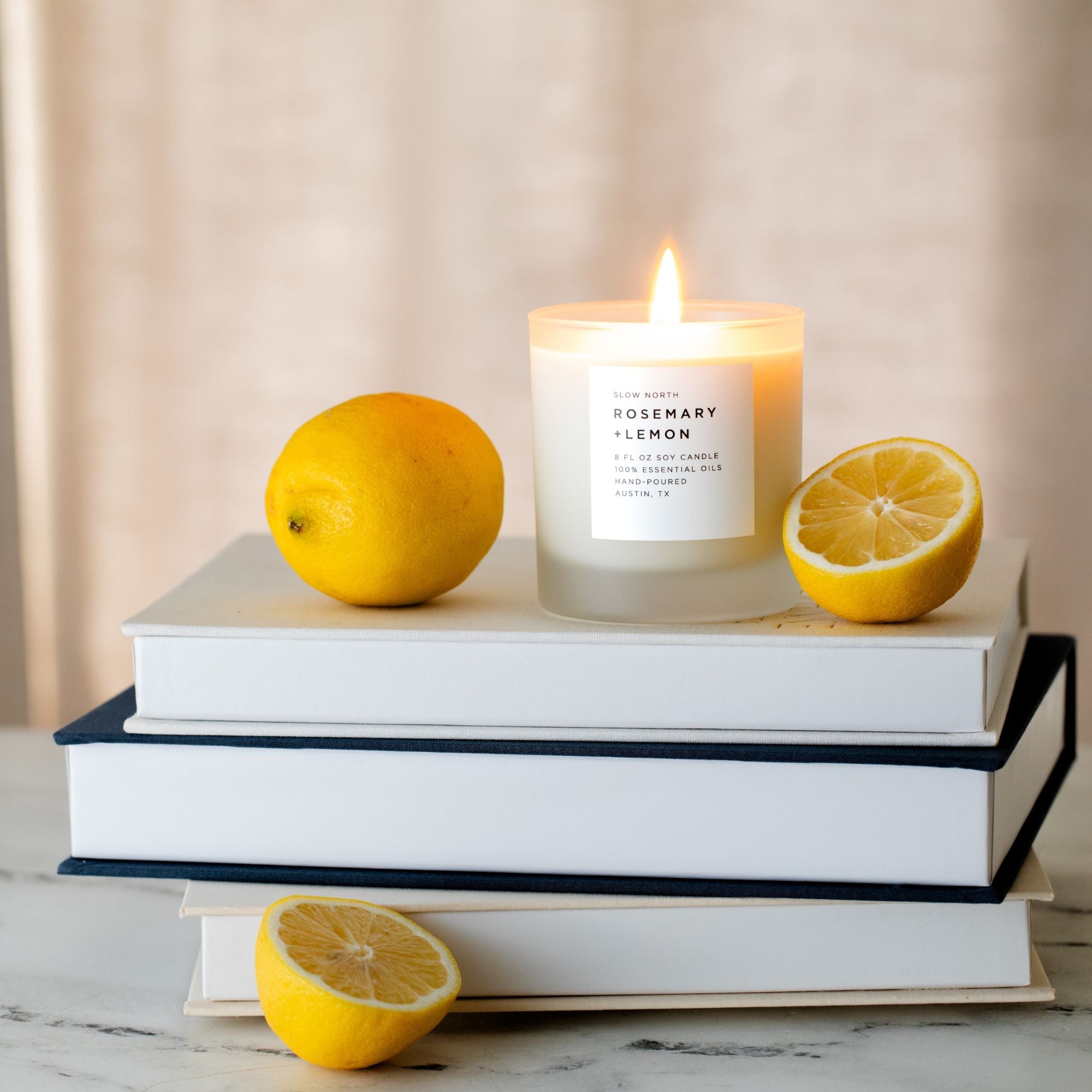 Rosemary Lemon Signature Candle for Fresh Home Fragrance