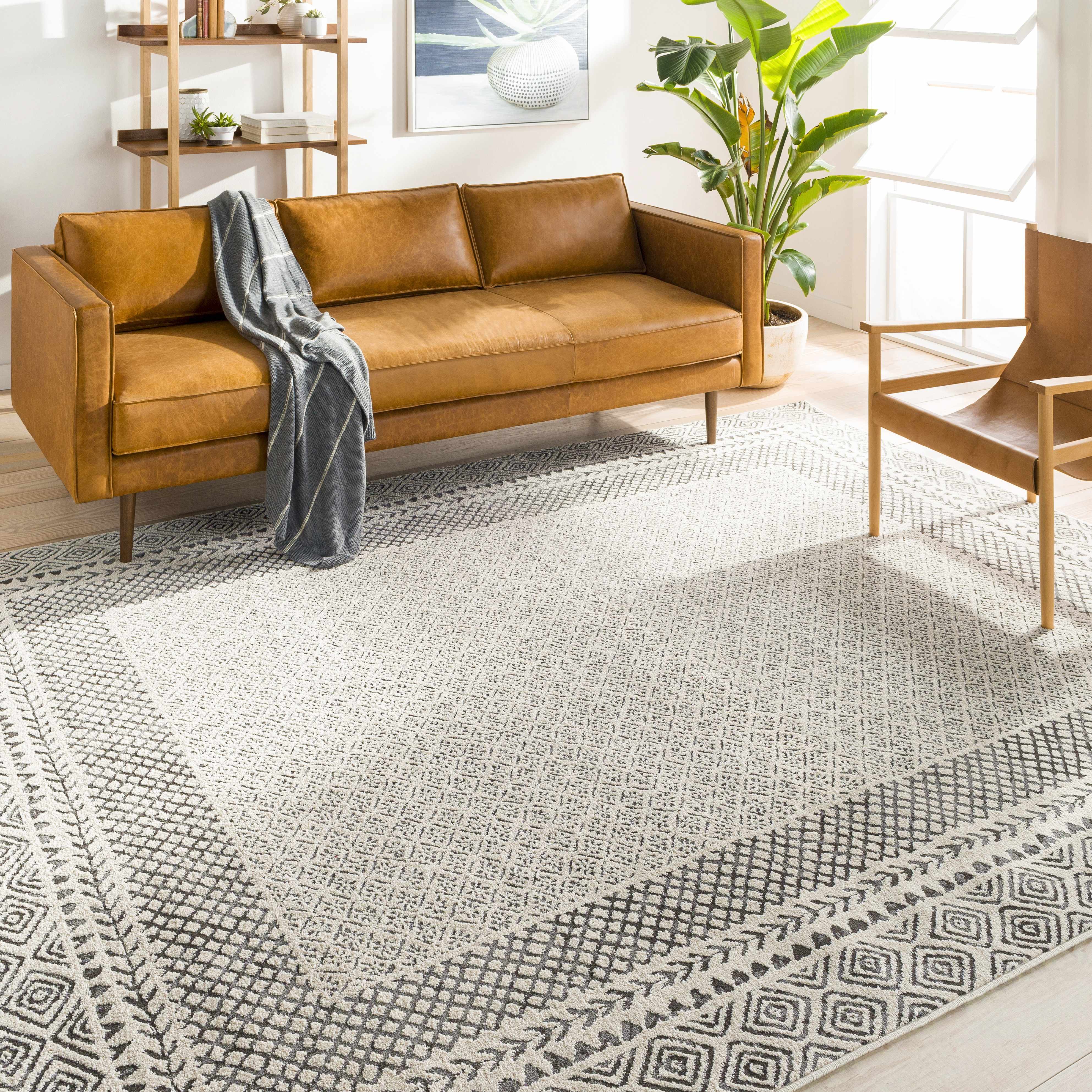 Burdette Soft Neutral Area Rug for Modern Homes
