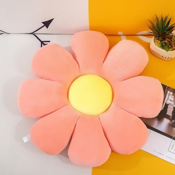Cute Daisy Flower Floor Pillow Soft Seat Cushion Decor