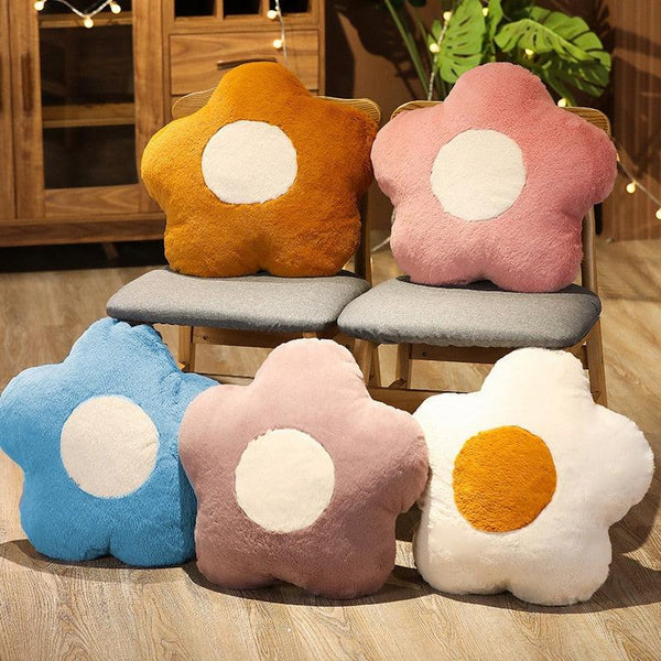 Cute Daisy Flower Floor Pillow Soft Seat Cushion Decor