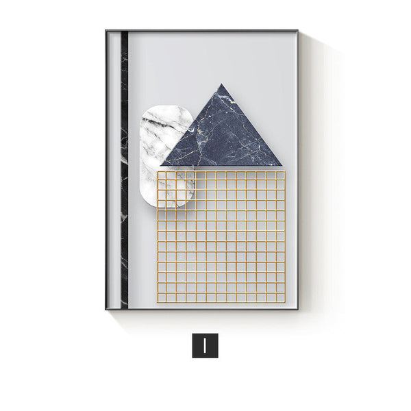 Abstract Geometric Canvas Wall Poster for Modern Home Decor