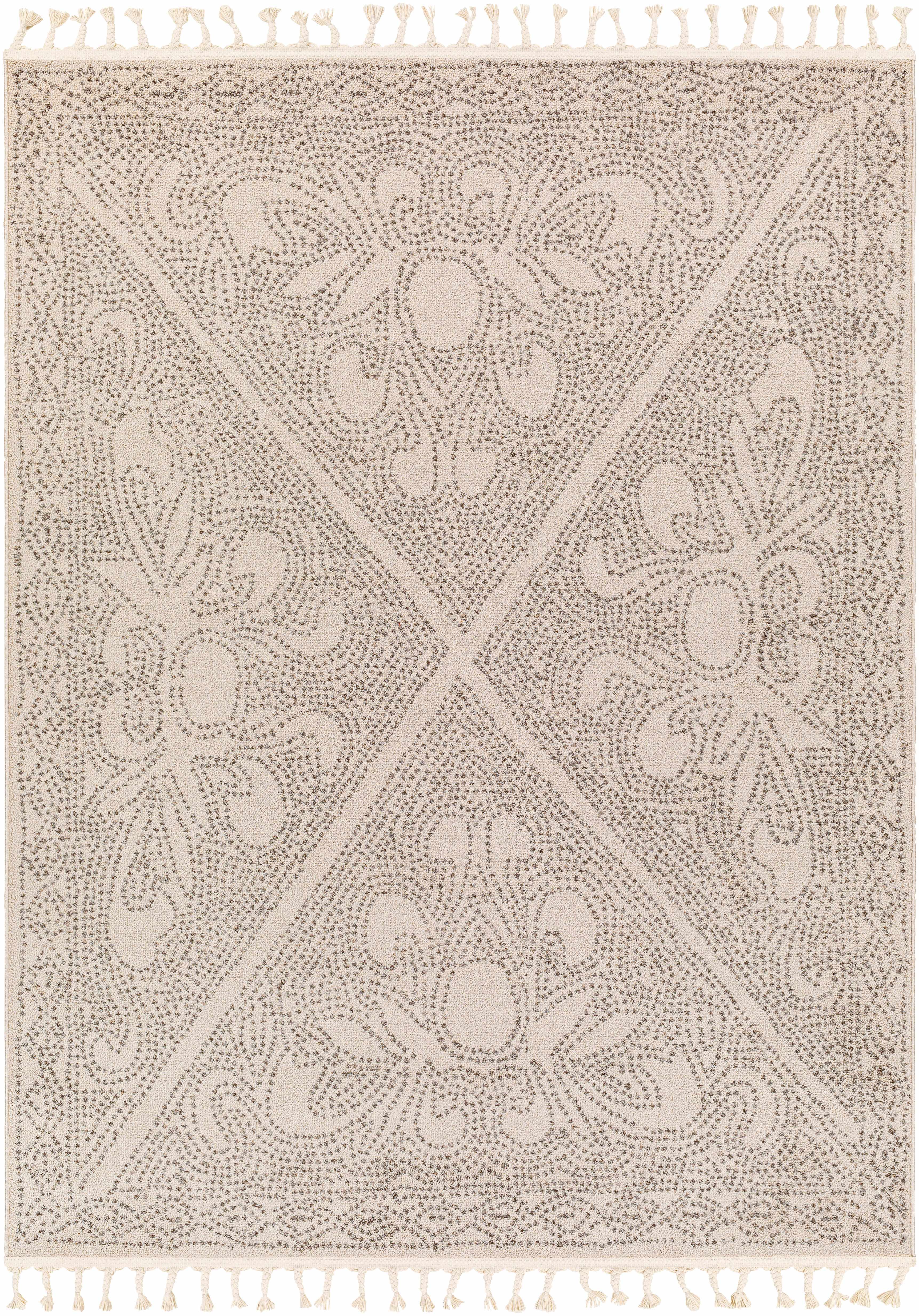 Birdwood Cream Brown Area Rug for Elegant Home Décor