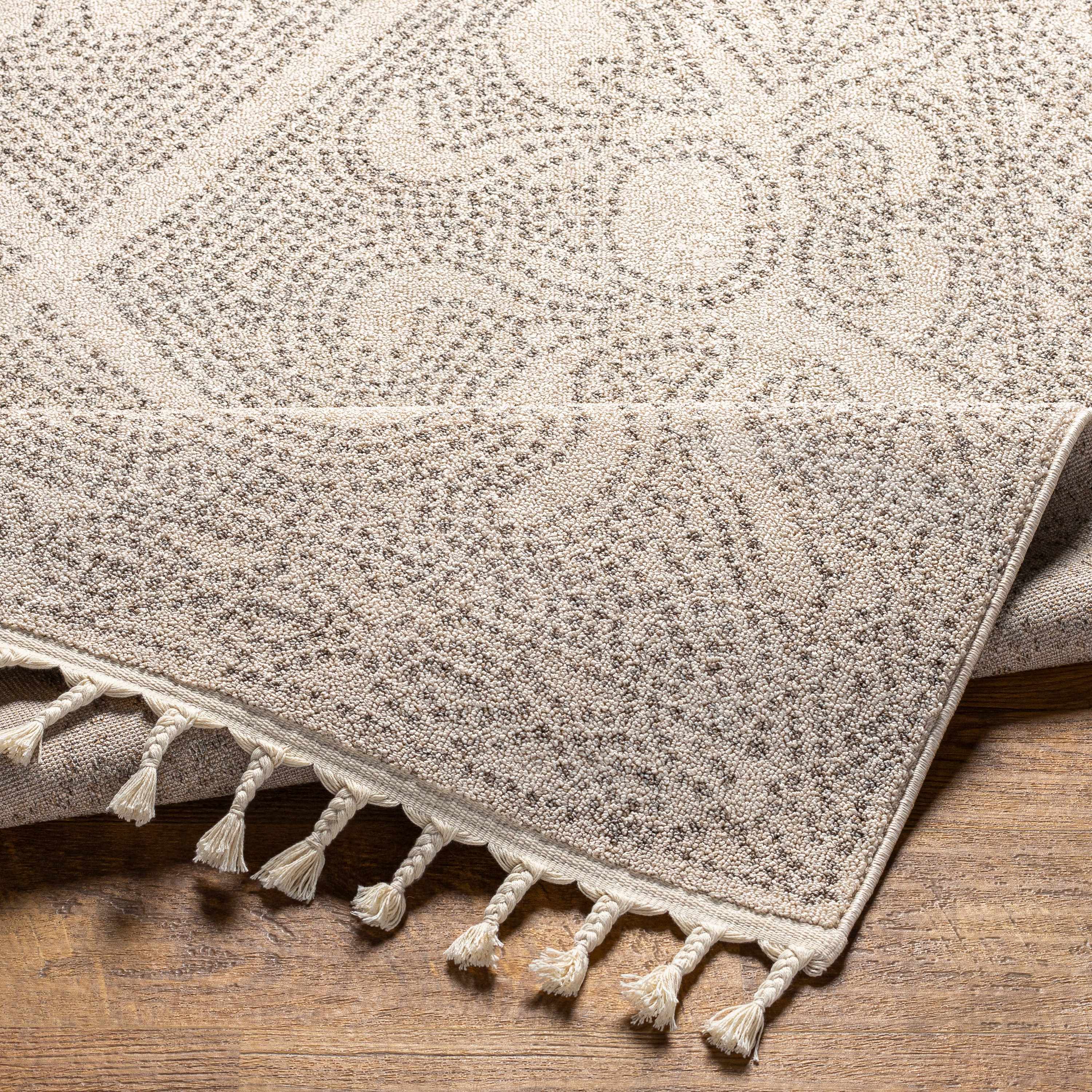 Birdwood Cream Brown Area Rug for Elegant Home Décor
