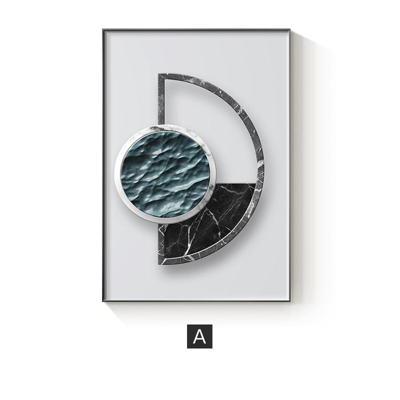 Abstract Geometric Canvas Wall Poster for Modern Home Decor