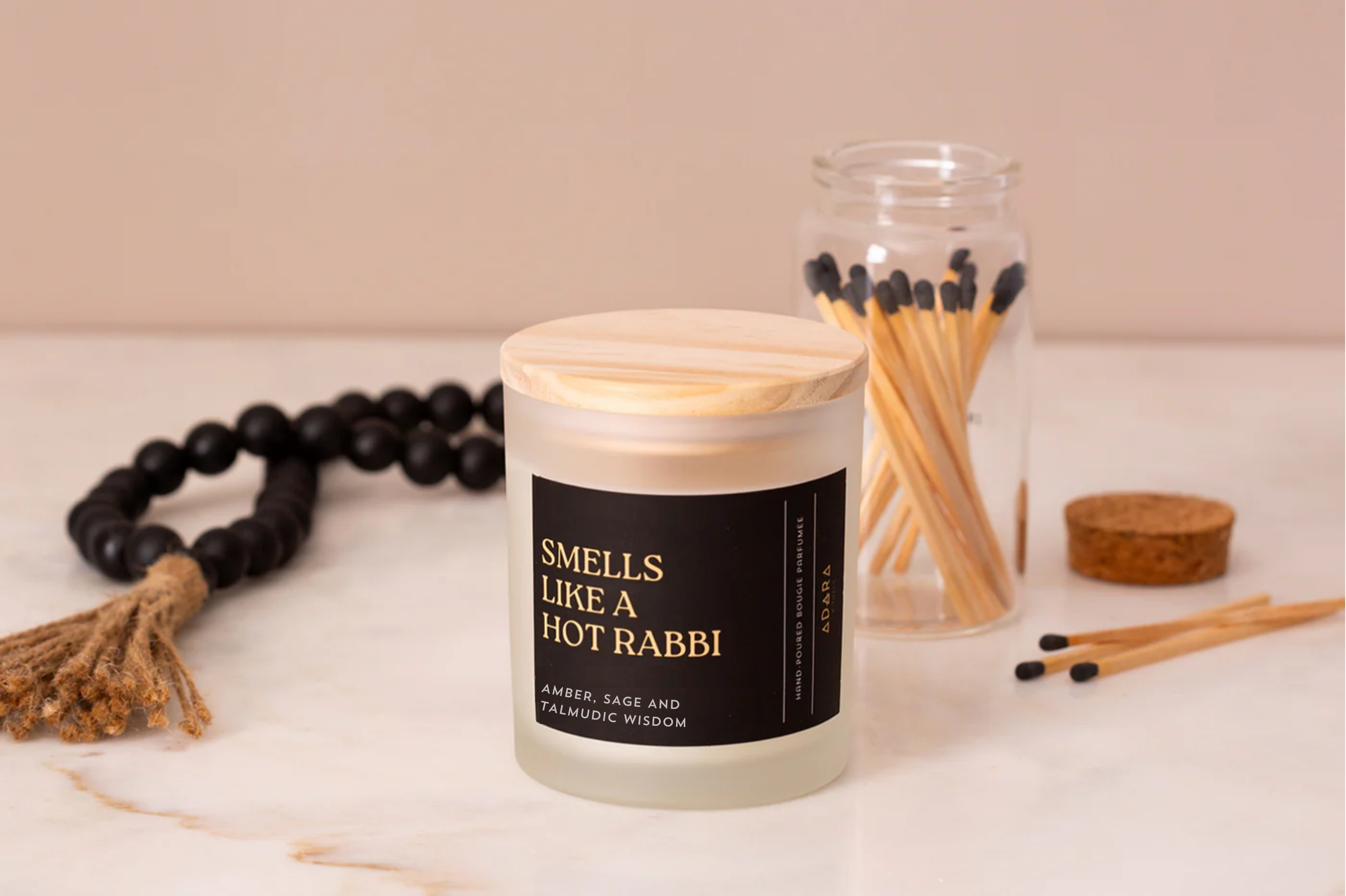 Amber Sage Talmudic Wisdom Scented Candle for Home