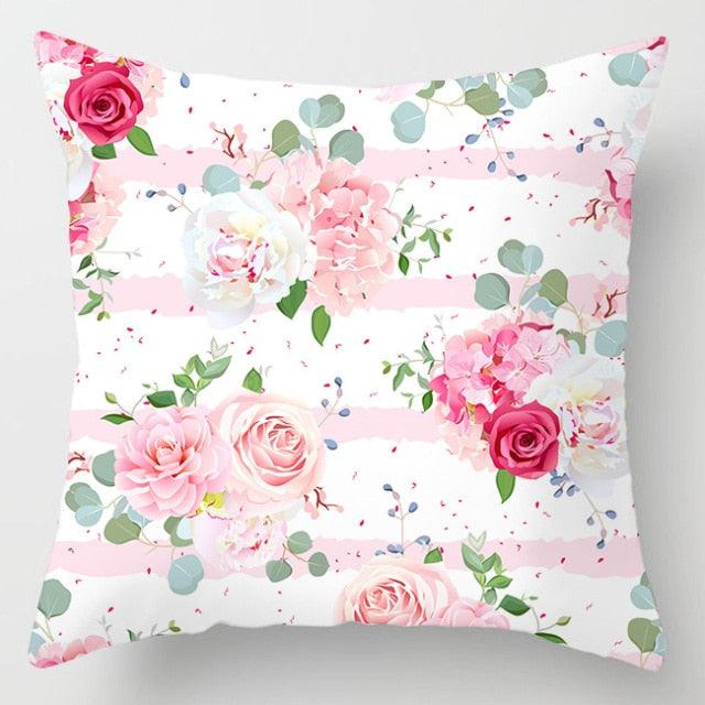 Pink Feather Decorative Pillowcase for Sofa Cushion Covers