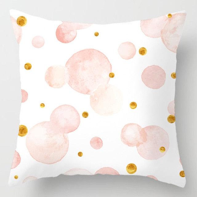 Pink Feather Decorative Pillowcase for Sofa Cushion Covers