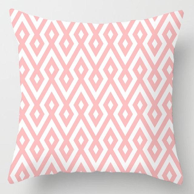 Pink Feather Decorative Pillowcase for Sofa Cushion Covers