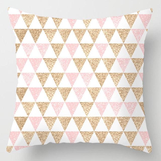 Pink Feather Decorative Pillowcase for Sofa Cushion Covers