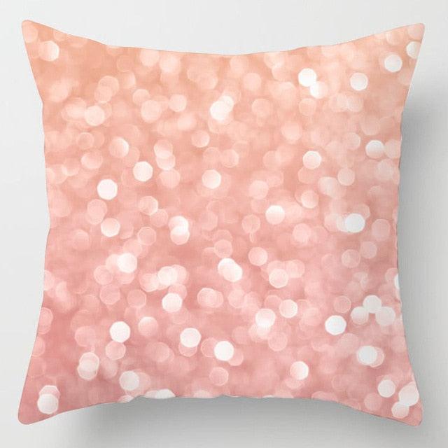 Pink Feather Decorative Pillowcase for Sofa Cushion Covers