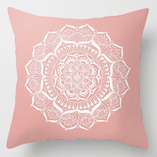 Pink Feather Decorative Pillowcase for Sofa Cushion Covers