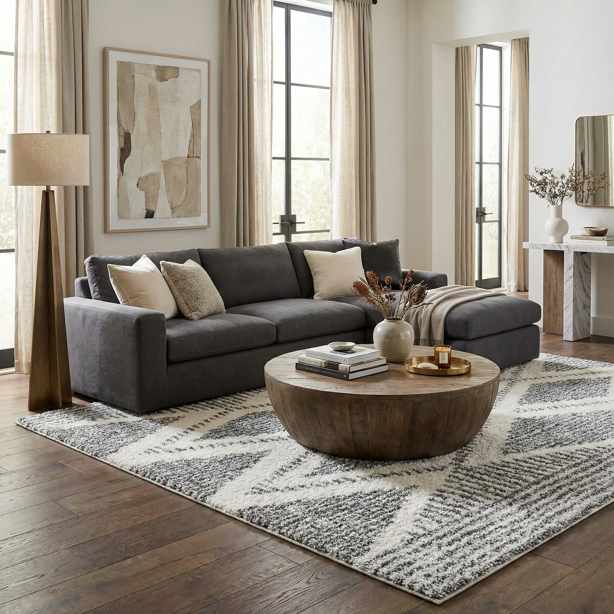 Trunding Plush Area Rug for Cozy Indoor Spaces