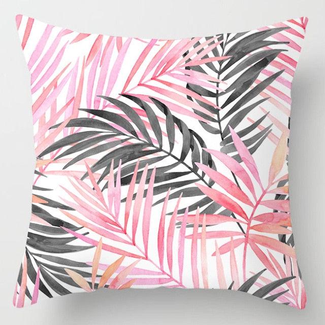 Pink Feather Decorative Pillowcase for Sofa Cushion Covers