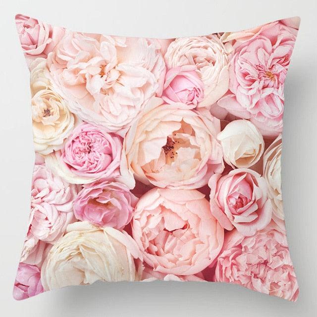 Pink Feather Decorative Pillowcase for Sofa Cushion Covers