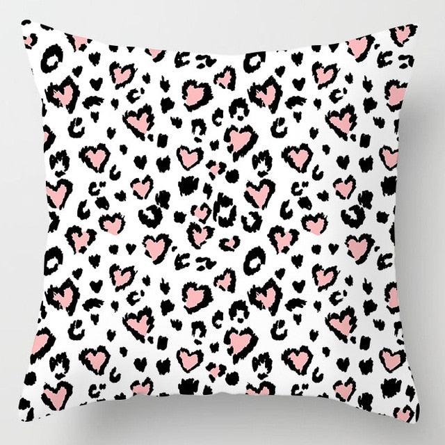 Pink Feather Decorative Pillowcase for Sofa Cushion Covers