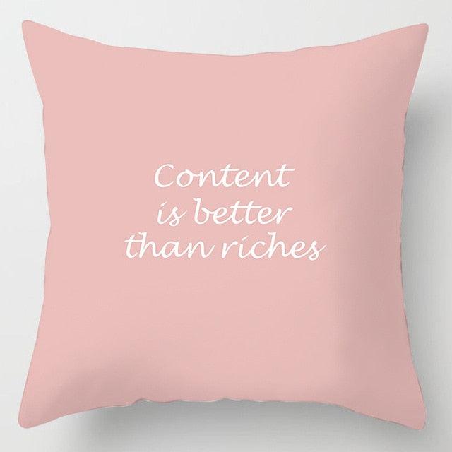 Pink Feather Decorative Pillowcase for Sofa Cushion Covers