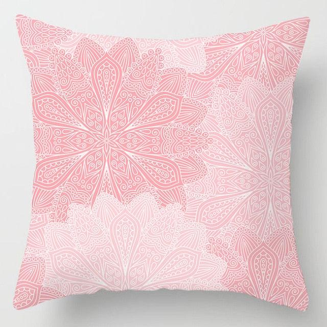 Pink Feather Decorative Pillowcase for Sofa Cushion Covers